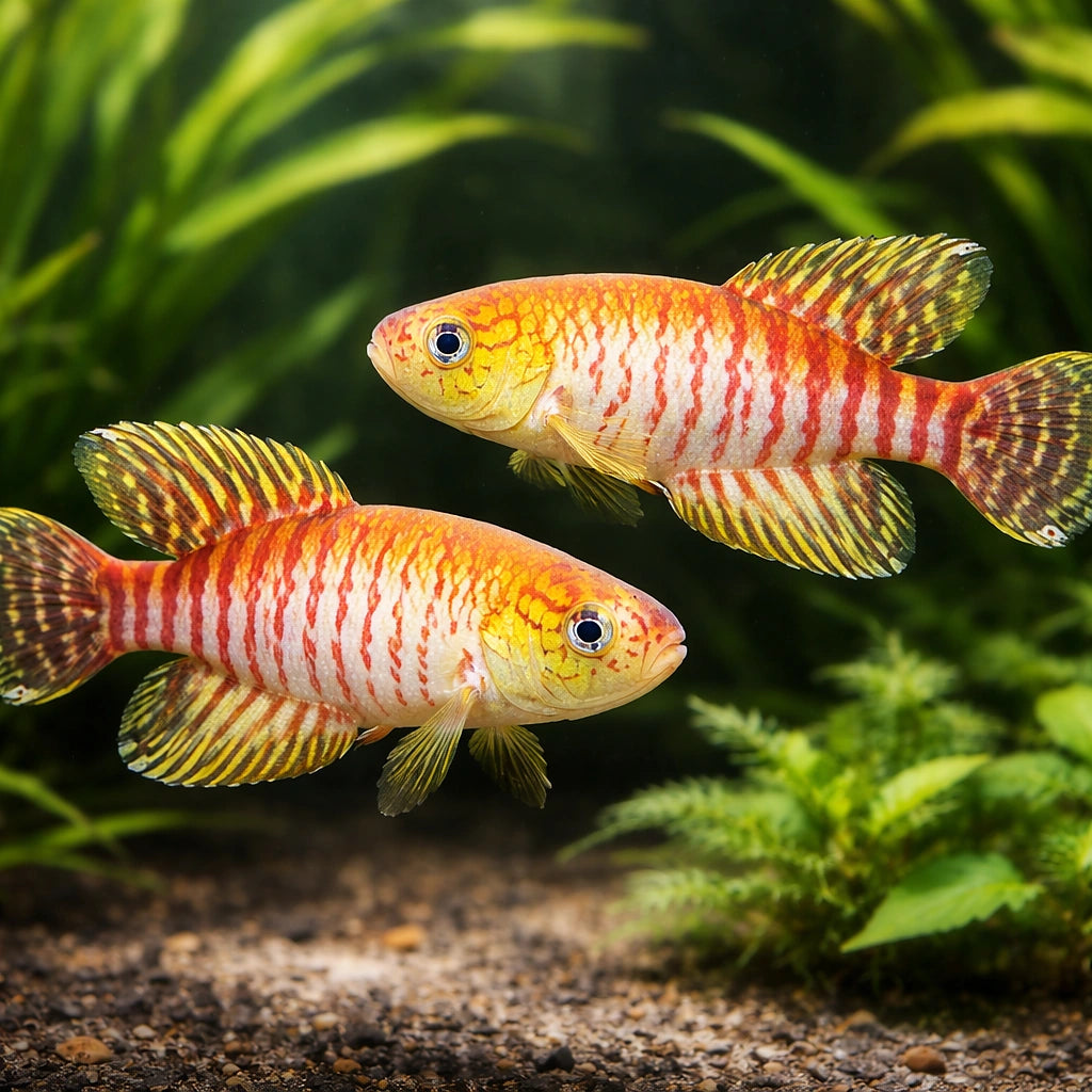 Myers' Pearlfish — tropical fish for sale UK — AI pair planted view
