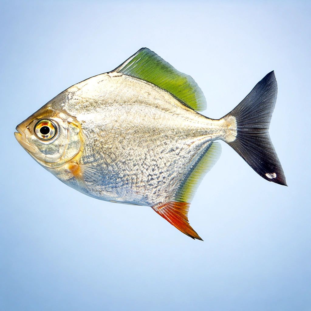 Myleus rubripinnis XXL — tropical fish for sale UK — AI side clean view
