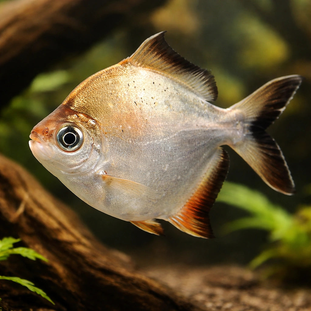 Myleus torquatus 4 - — tropical fish for sale UK — AI hero driftwood view