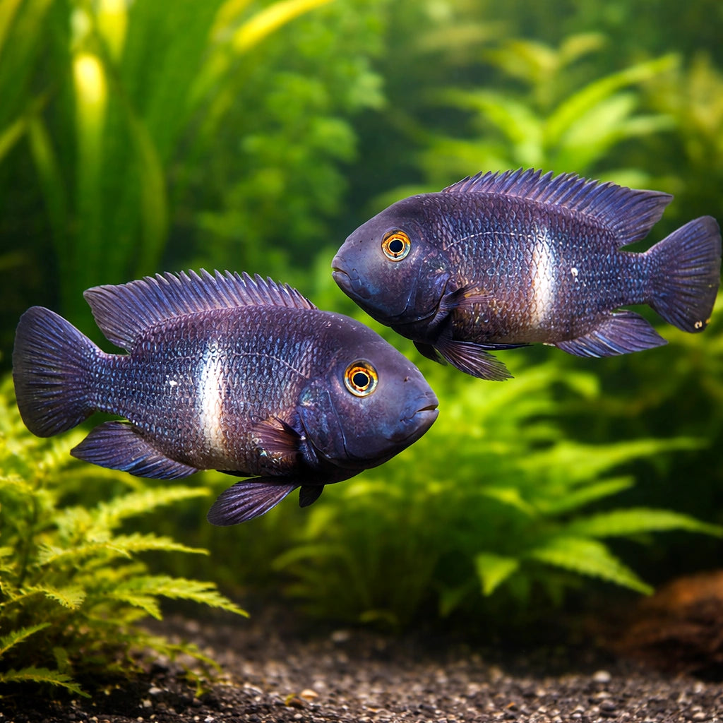 Neetroplus Cichlid, Little — tropical fish for sale UK — AI pair planted view