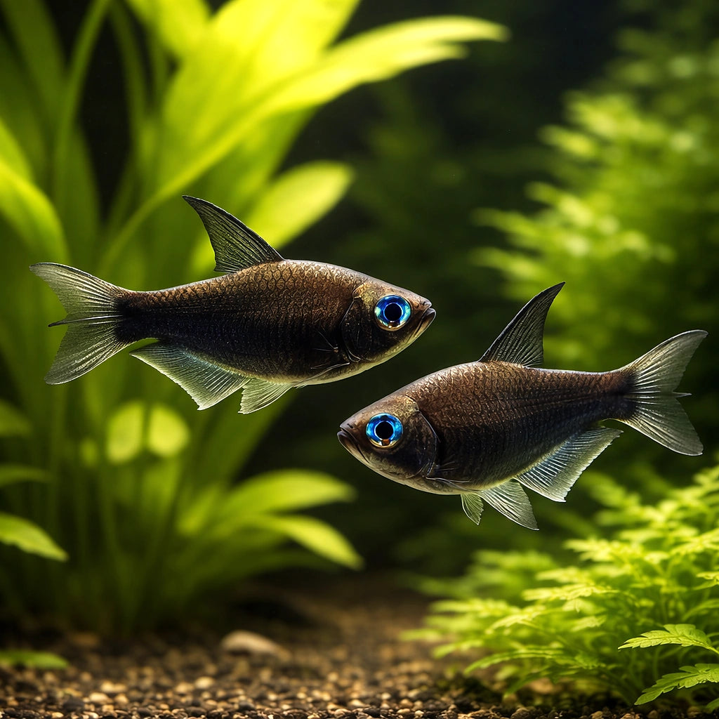 Nematobrycon Palmeri — South American Tetra for sale UK — AI pair planted view