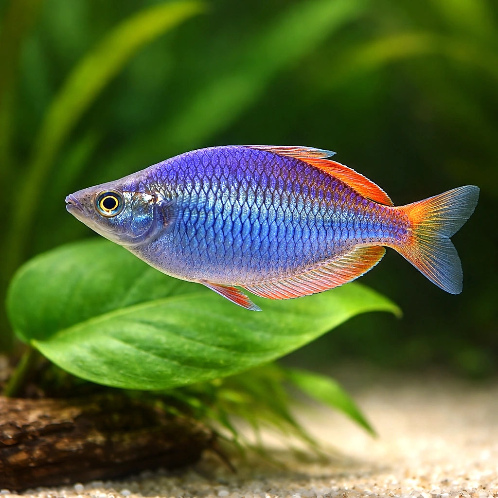 Neon Blue — Rainbowfish for sale UK — AI scale plant view