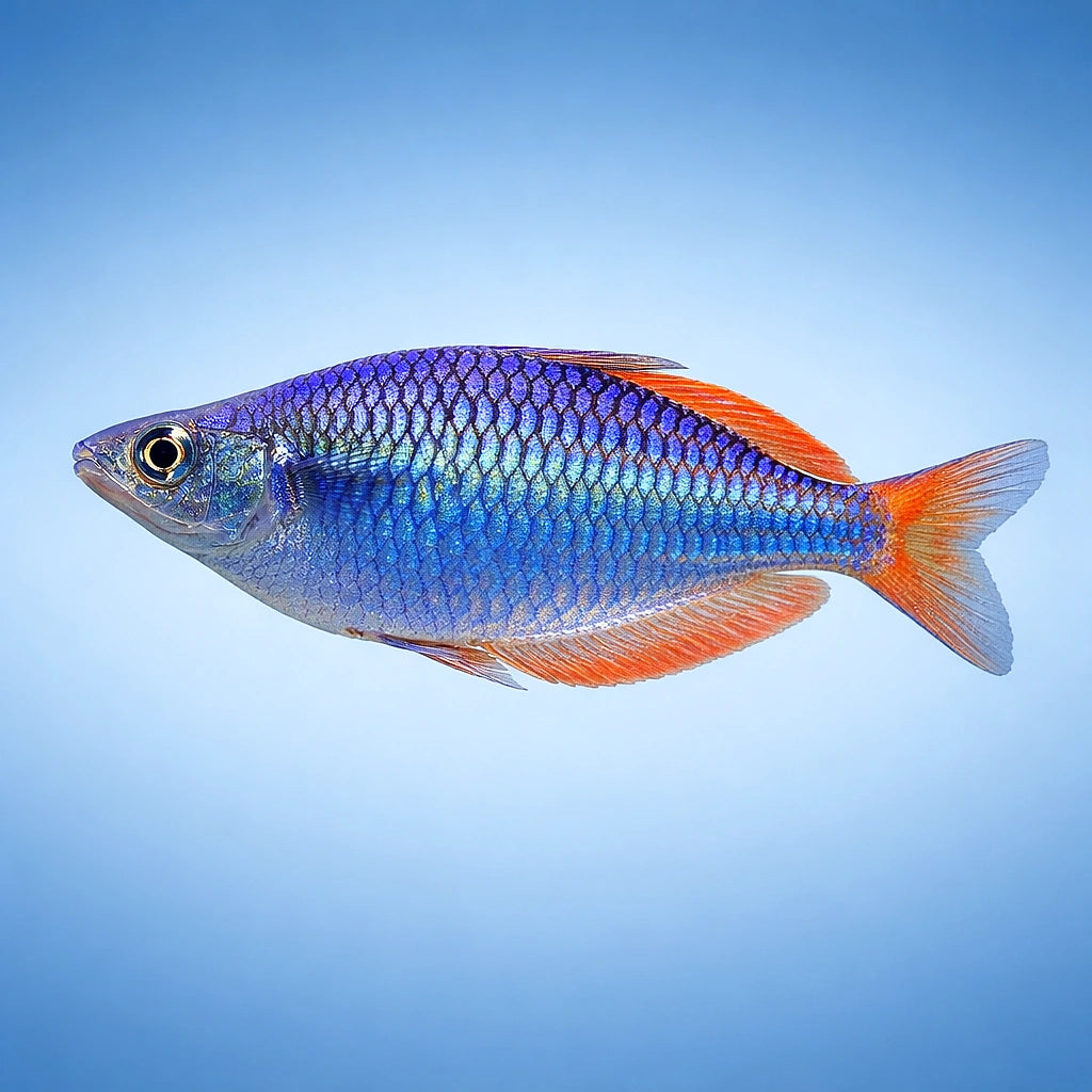 Neon Blue — Rainbowfish for sale UK — AI side clean view