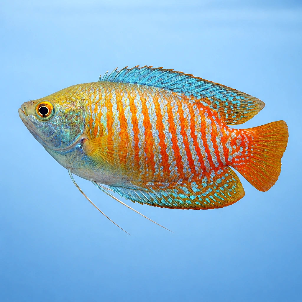 Neon Dwarf Gourami Female Mix — tropical fish for sale UK — AI side clean view