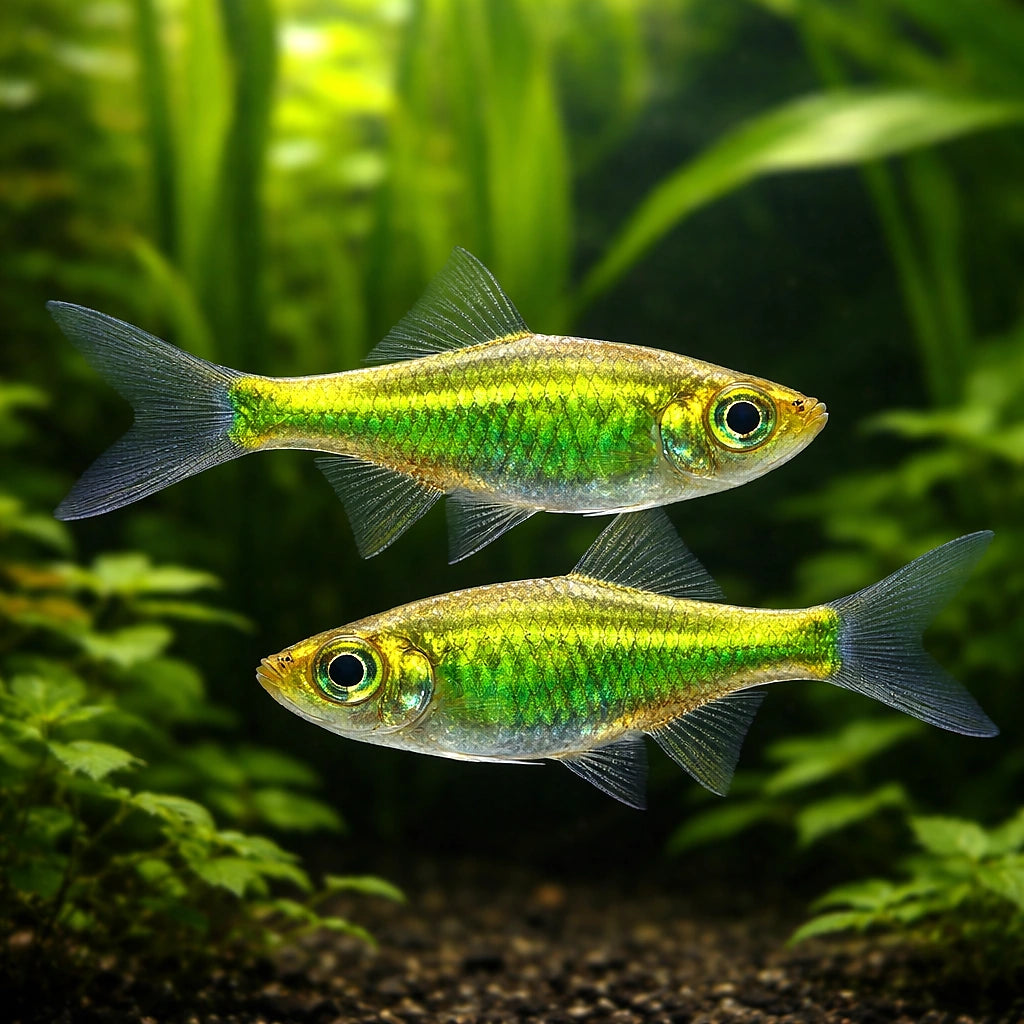 Neon Green — Rasboras for sale UK — AI pair planted view