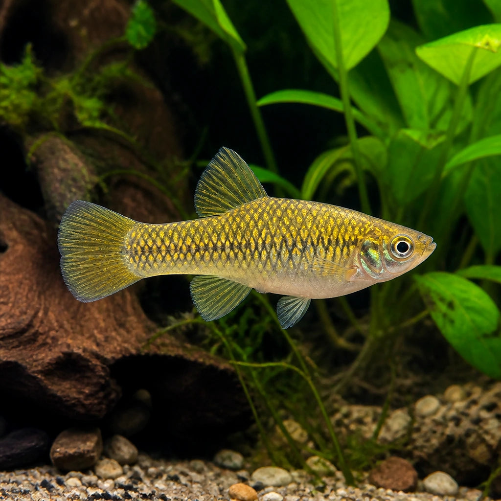 Twoline Skiffia — Goodeids for sale UK — AI natural aquarium view