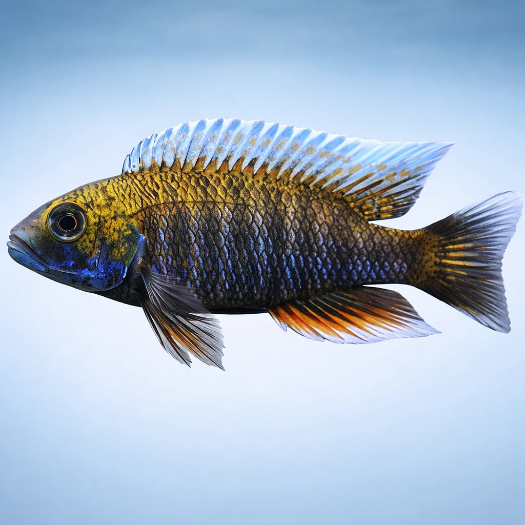 New Blue Orchid — tropical fish for sale UK — AI side clean view