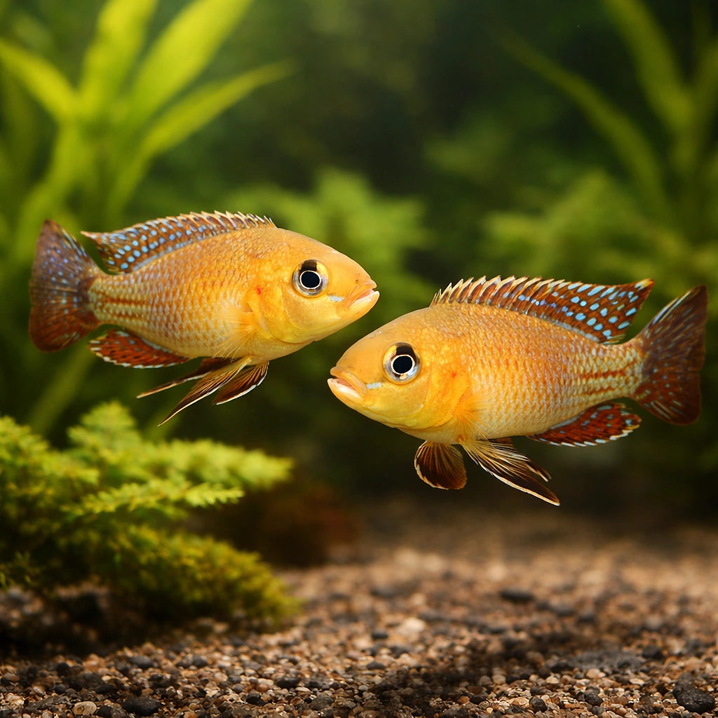 Nicolsi Mouthbreeder — tropical fish for sale UK — AI pair planted view