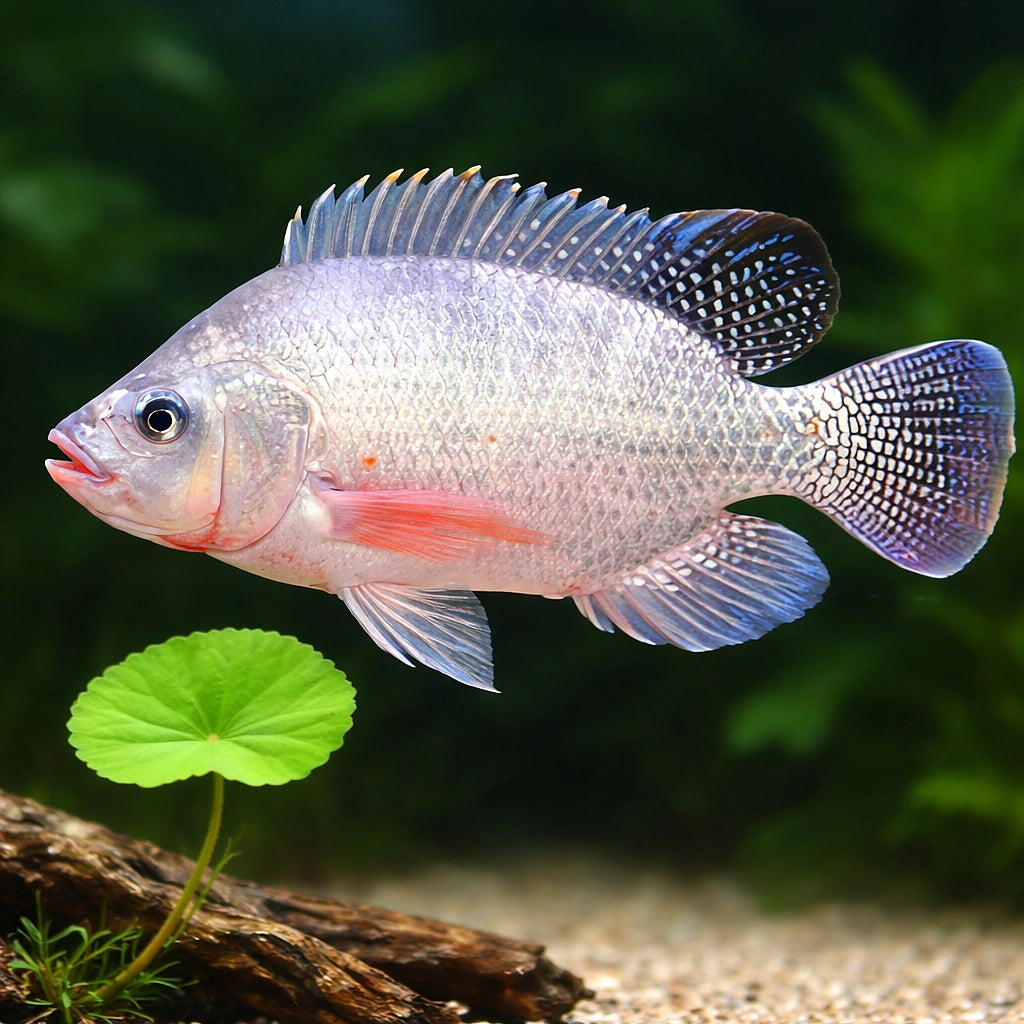 Nile tilapia — tropical fish for sale UK — AI scale plant view