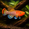 Nothobranchius Rachovii «Beira 98» - Male &amp; Female - Stunning Killifish, Perfect for Aquascaping with Vibrant Colors and Graceful Movement to Enhance Your Aquarium Setup — for sale UK — AI hero driftwood view