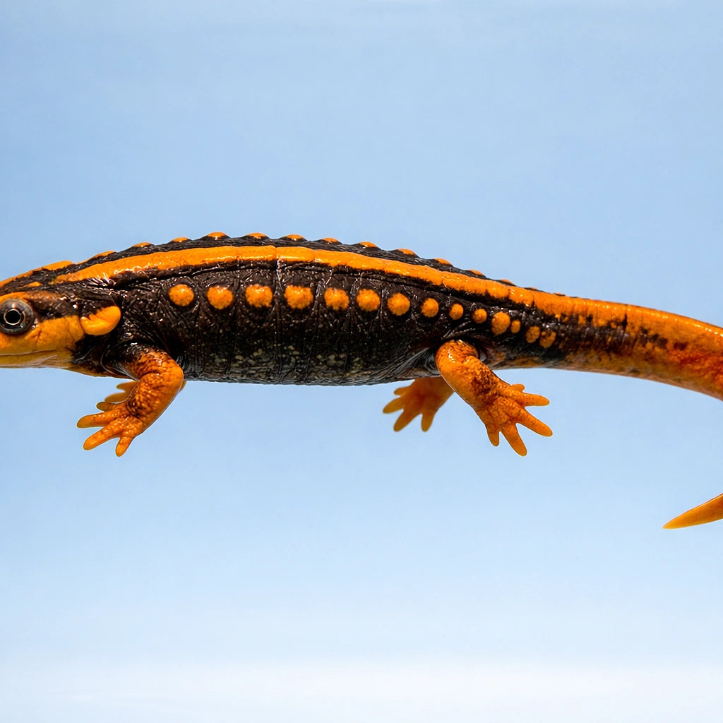 Orange newt — tropical fish for sale UK — AI side clean view