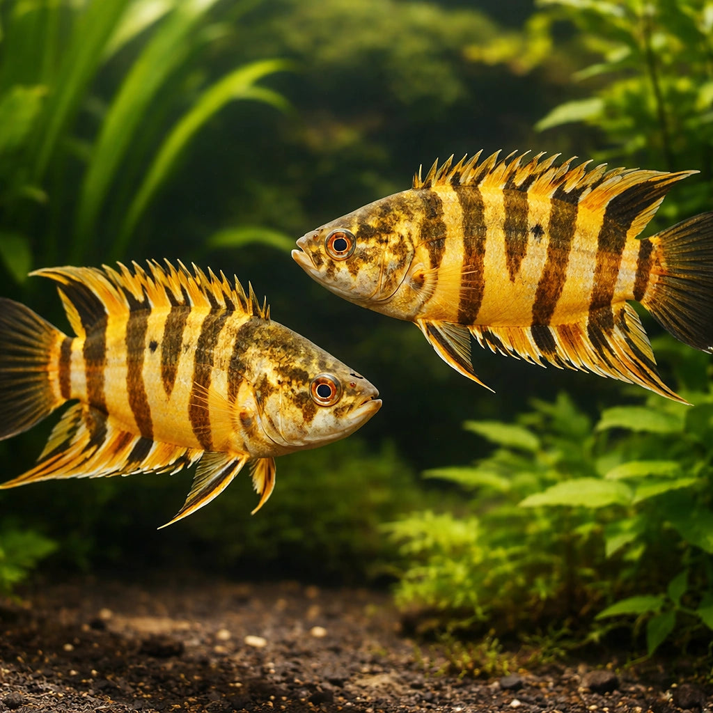 Ornate ctenopoma — tropical fish for sale UK — AI pair planted view