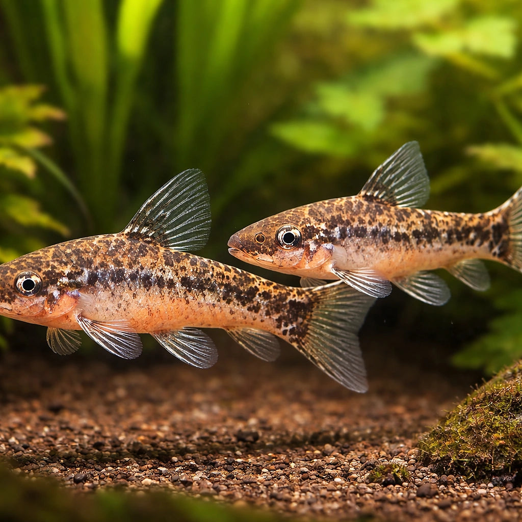 Otocinclus flexilis 3 - — tropical fish for sale UK — AI pair planted view