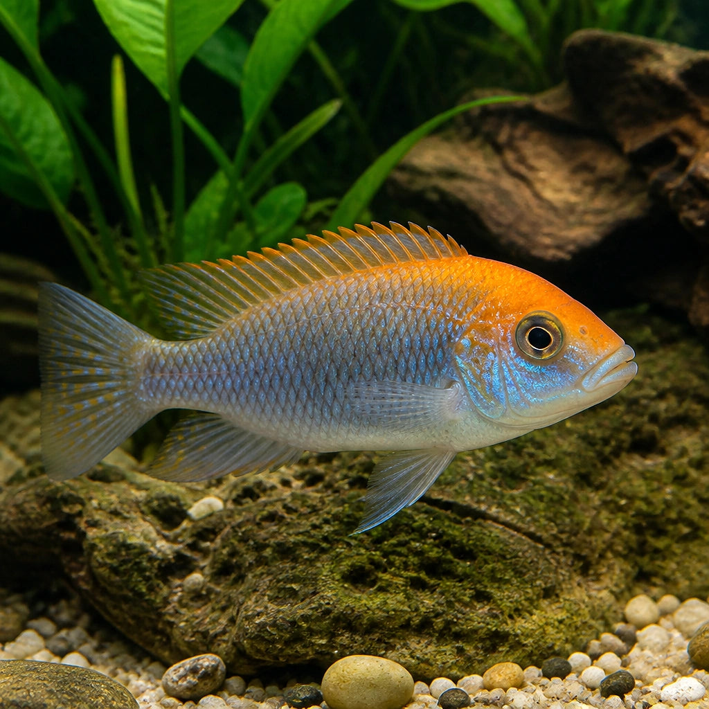 Otopharynx lithobates — Lake Malawi Cichlids for sale UK — AI natural aquarium view
