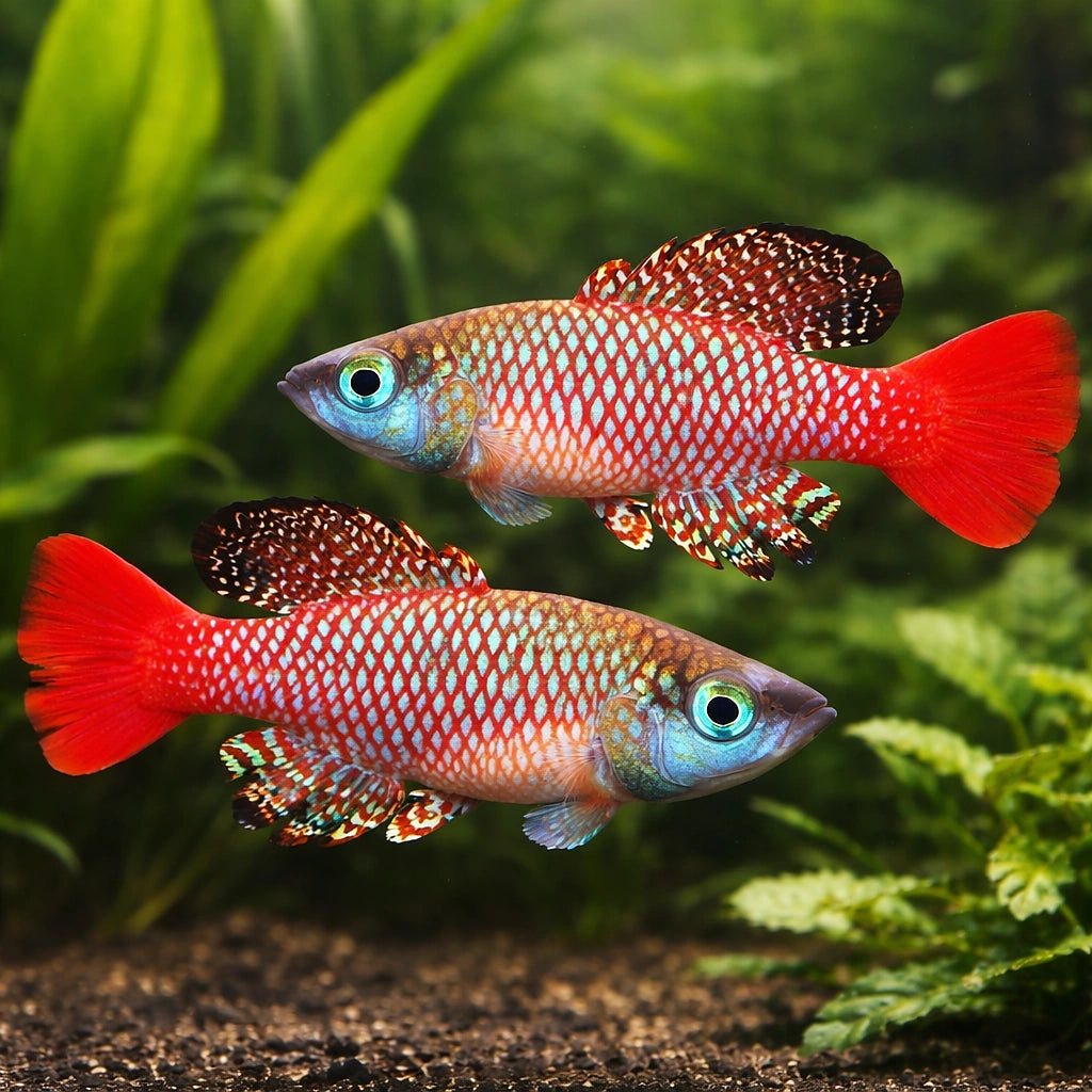 Palmquist's Nothobranch — tropical fish for sale UK — AI pair planted view