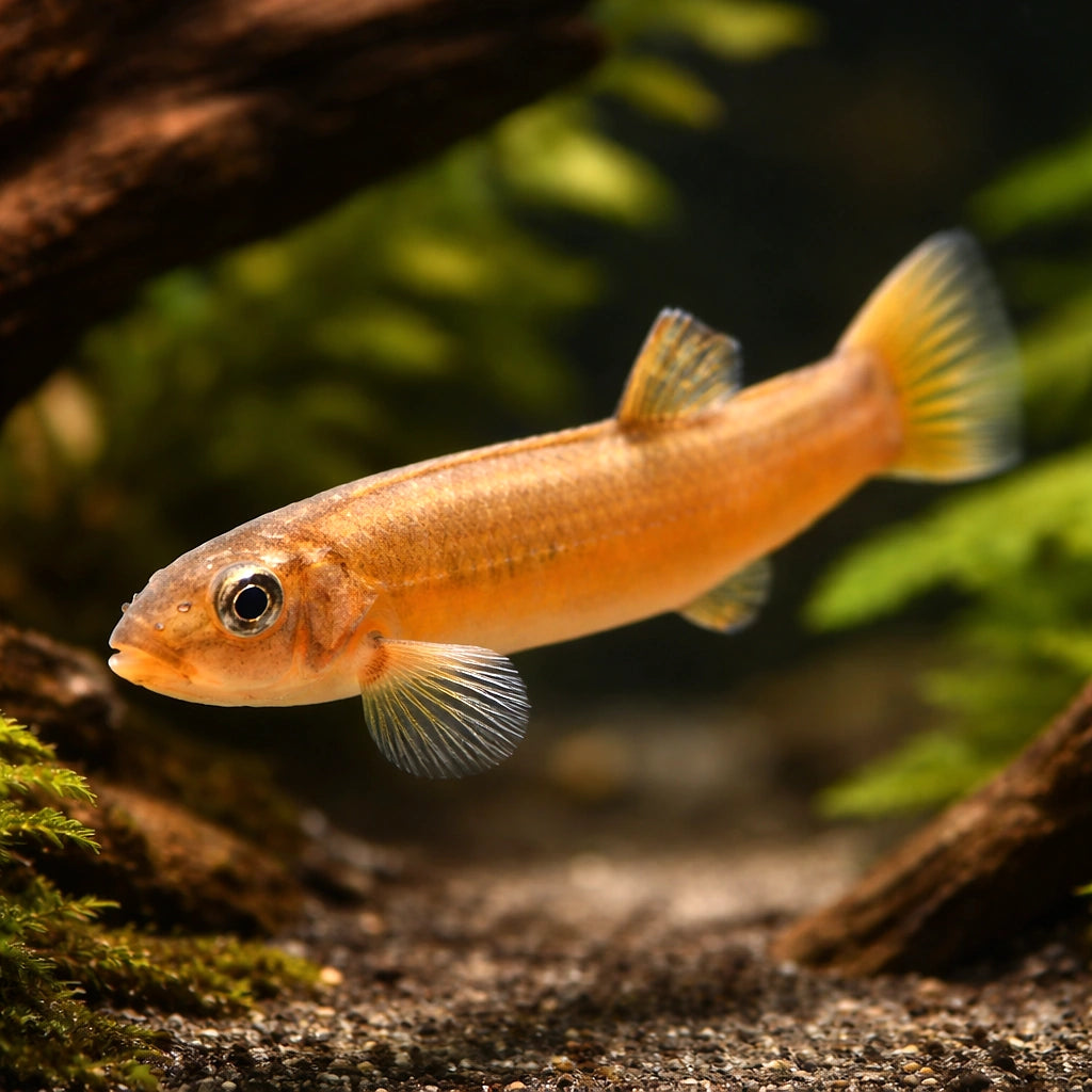 Pangio kuhlii anguillaris 6 - — tropical fish for sale UK — AI hero driftwood view