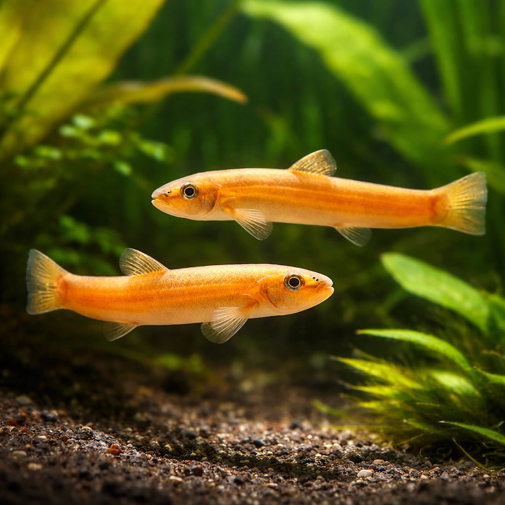 Pangio kuhlii anguillaris 6 - — tropical fish for sale UK — AI pair planted view