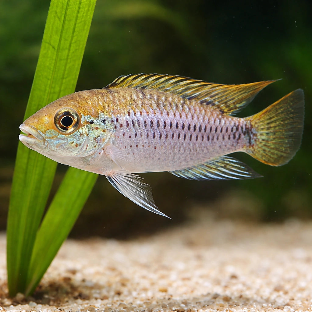 Pantanal Dwarf Cichlid — tropical fish for sale UK — AI scale plant view