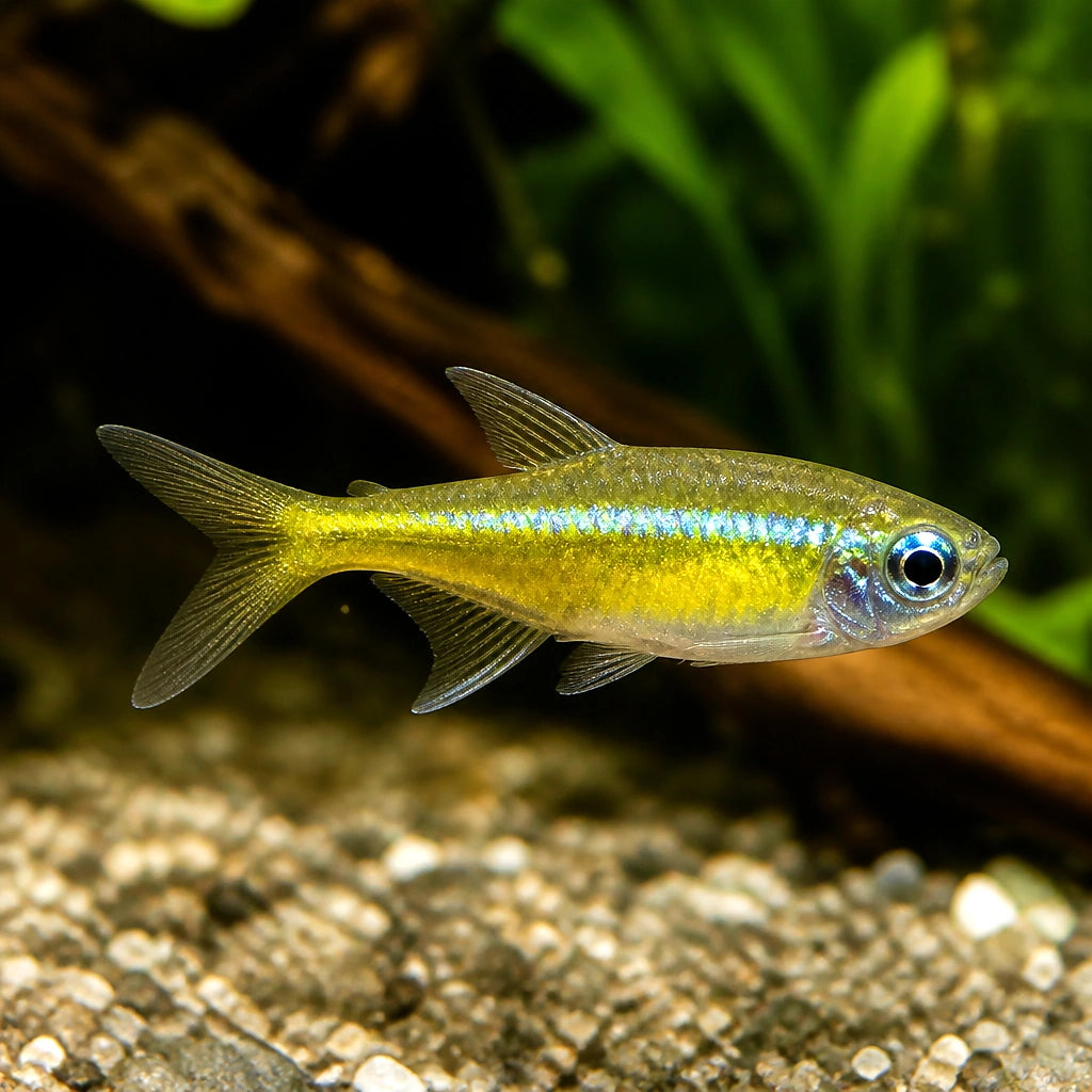 X Yellow Neon Tetras — South American Tetra for sale UK — AI natural aquarium view