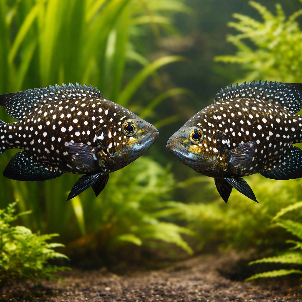 Paratilapia polleni 4 - — tropical fish for sale UK — AI pair planted view