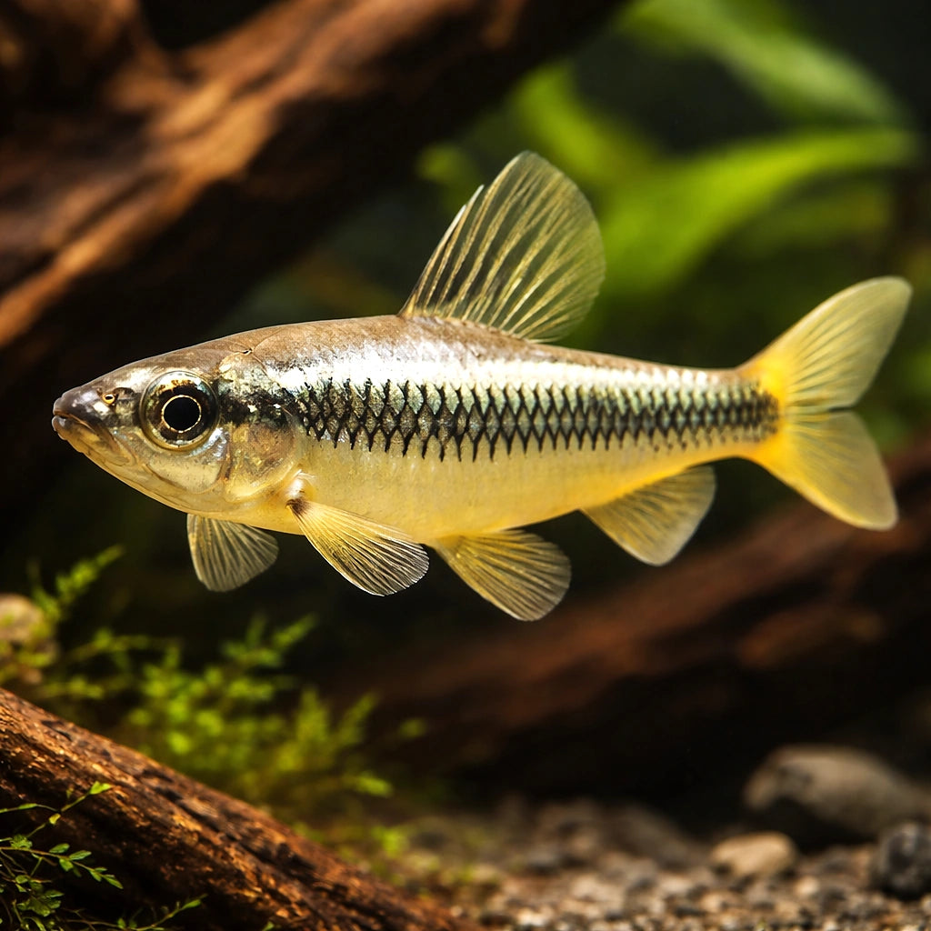 Parvus — tropical fish for sale UK — AI hero driftwood view