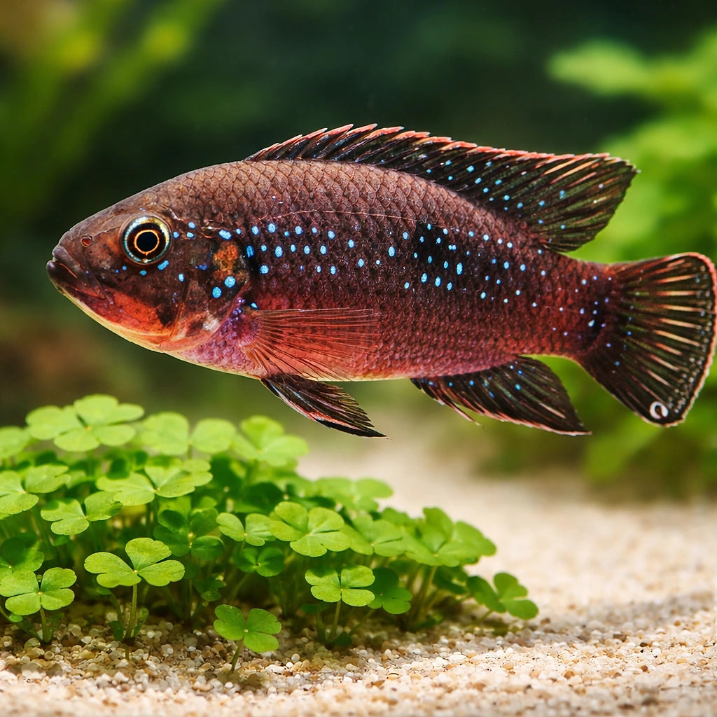Payne's Jewel Cichlid, Fade — tropical fish for sale UK — AI scale plant view