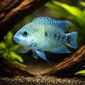 Pearl Cichlid — tropical fish for sale UK — AI hero driftwood view