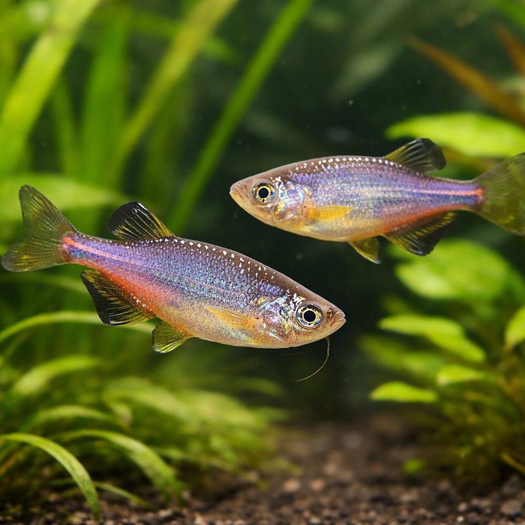 Pearl Danio — tropical fish for sale UK — AI pair planted view