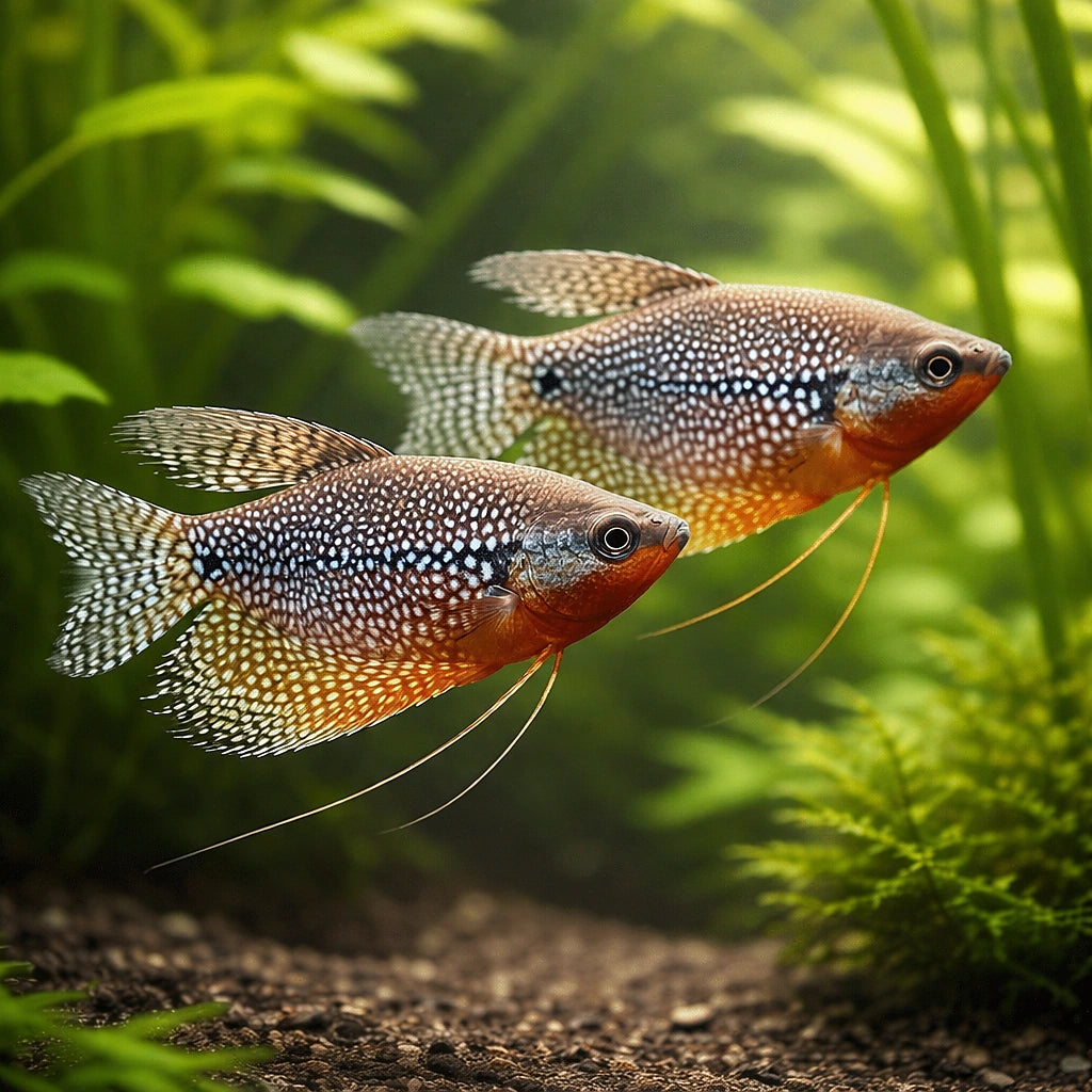 Pearl Gourami — Labyrinth Fish &amp; Gouramis for sale UK — AI pair planted view