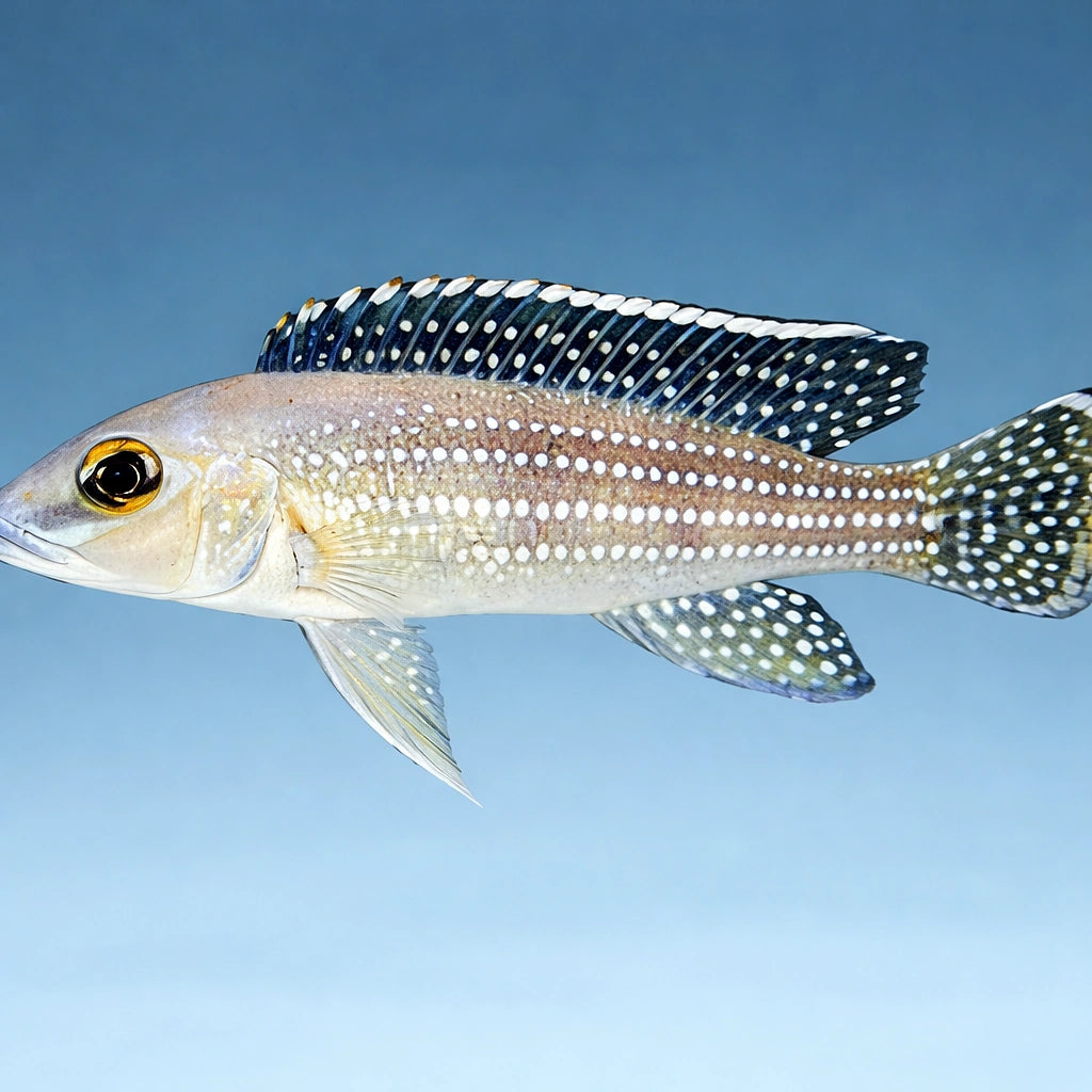 Pearl-Lined Lamprologus, Fourspined — tropical fish for sale UK — AI side clean view