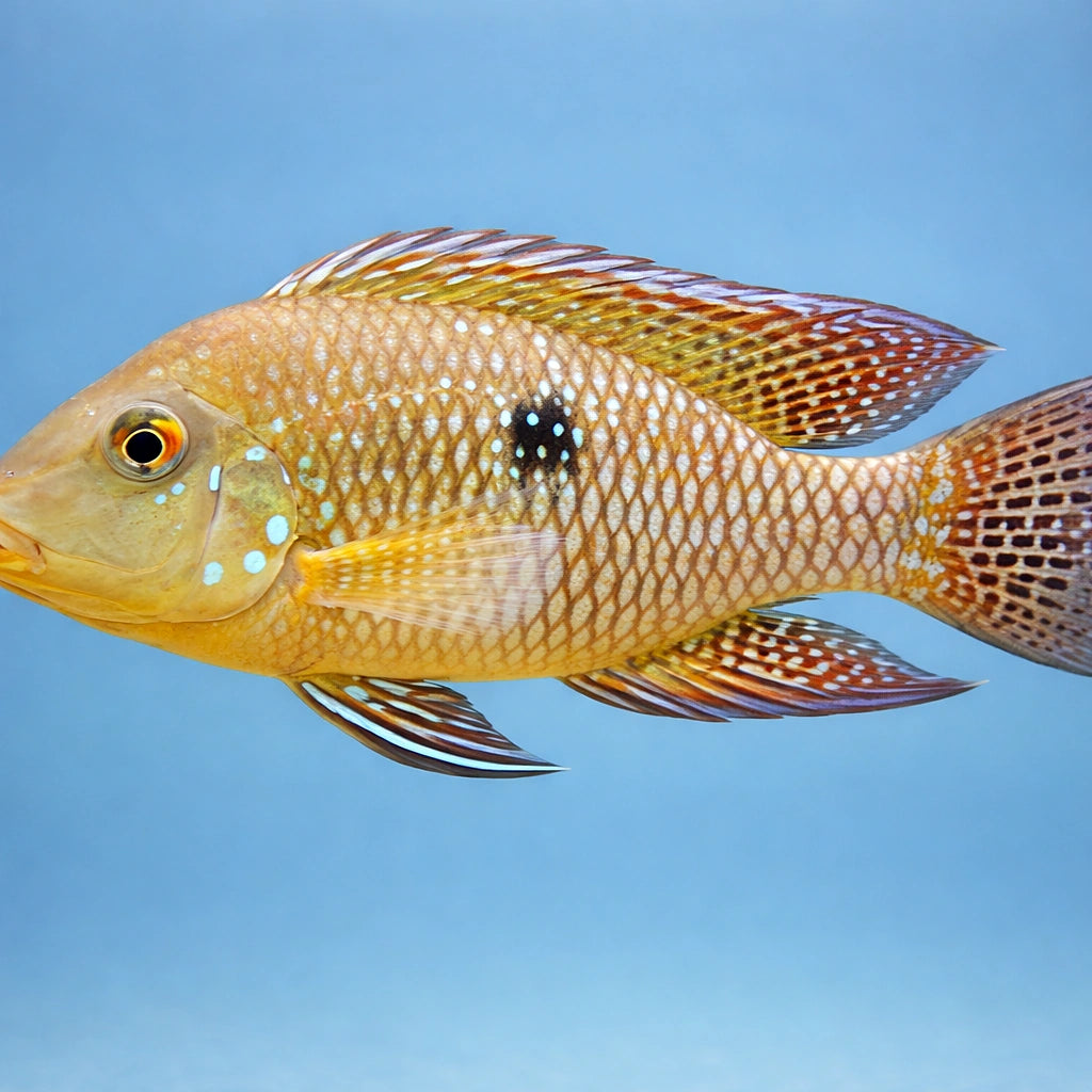 Pearl-Striped Geophagus — tropical fish for sale UK — AI side clean view
