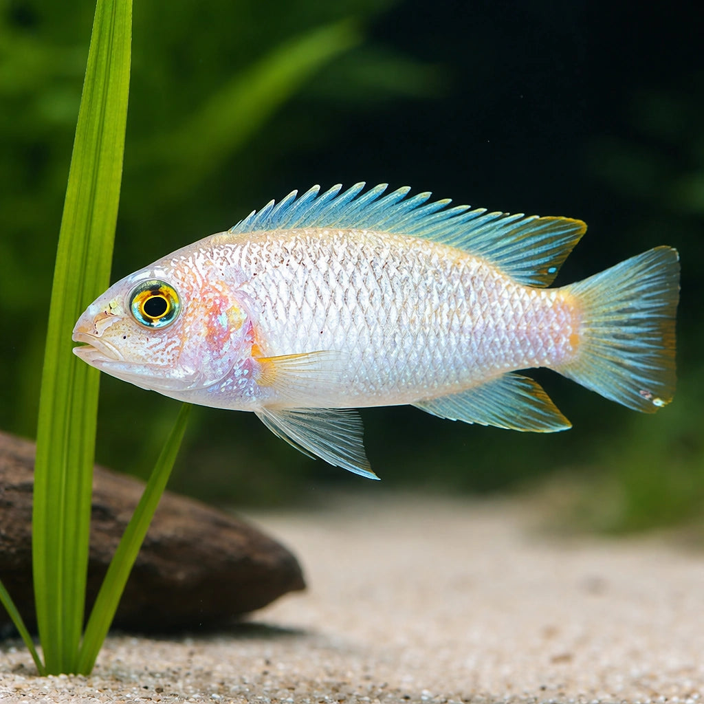 Pearl white — tropical fish for sale UK — AI scale plant view