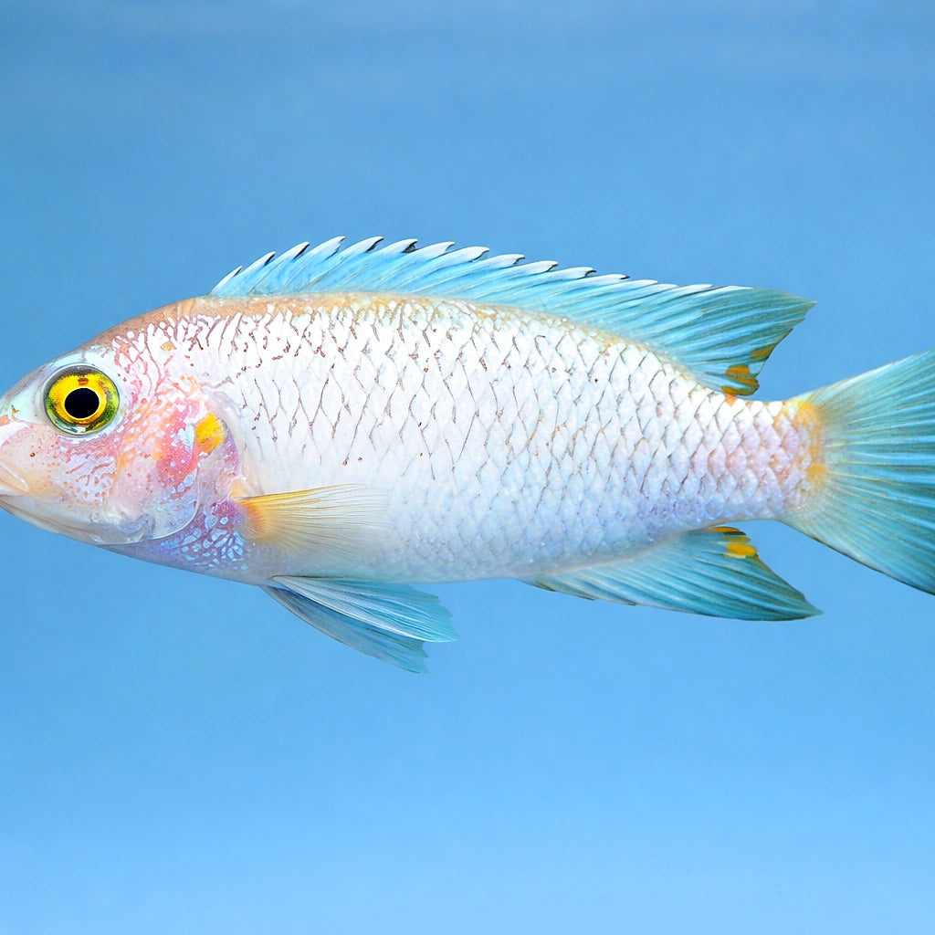 Pearl white — tropical fish for sale UK — AI side clean view