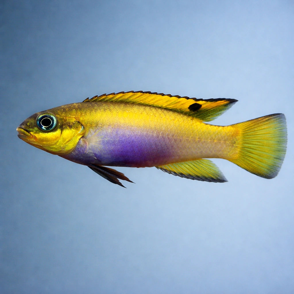 Pelvicachromis taeniatus Lobe — African Dwarf Cichlids for sale UK — AI side clean view