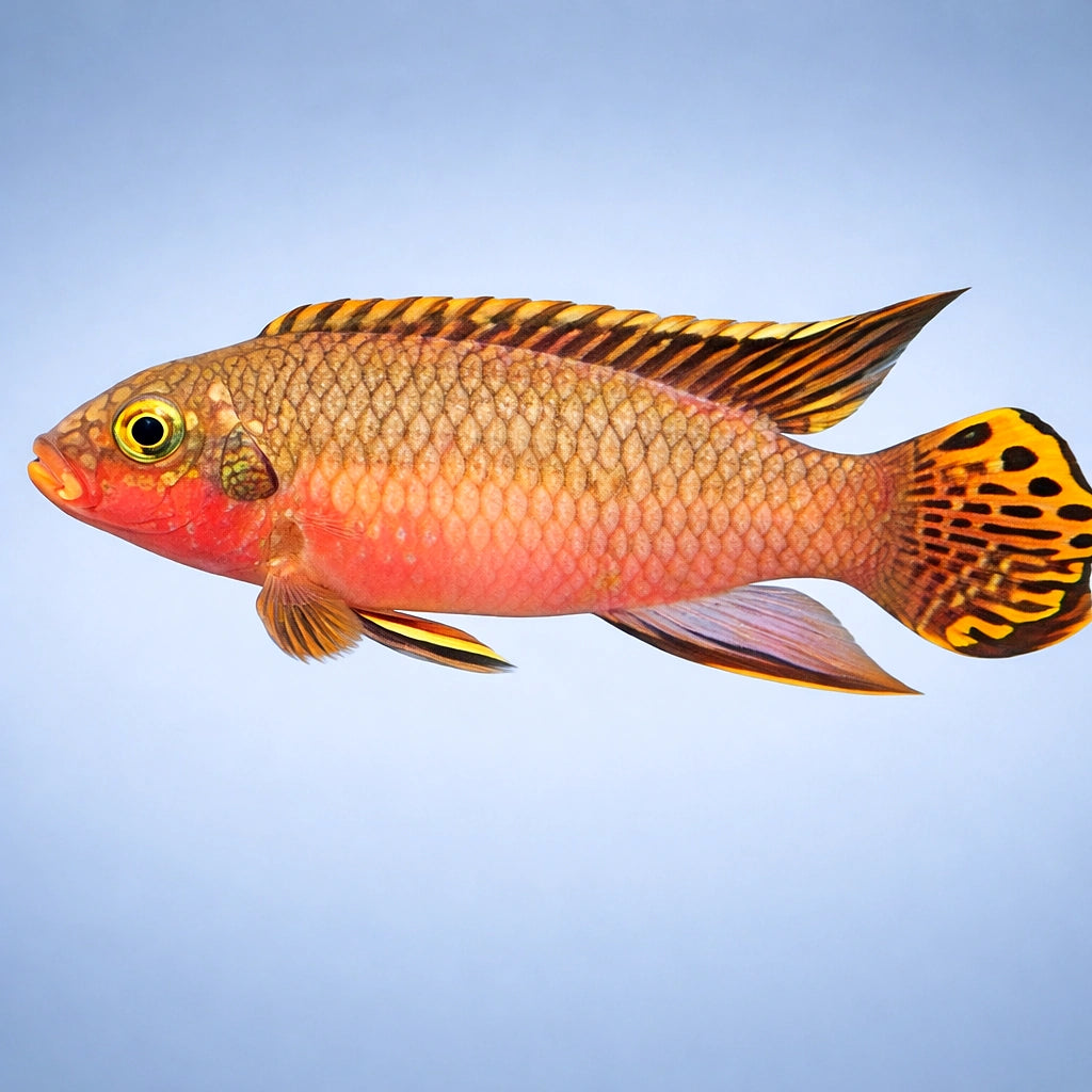 Niger. Red - Pelvicachromis taeniatus — AI side clean view