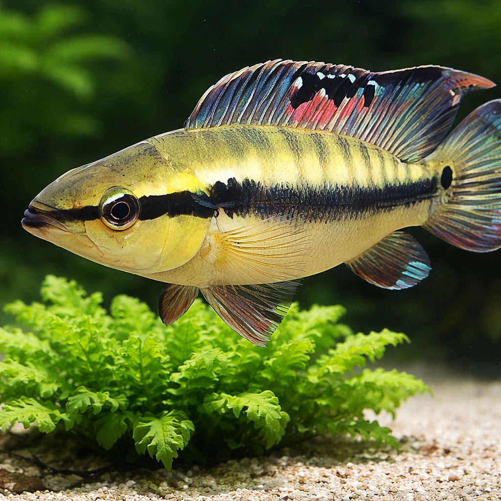 Peru Crenicichla — tropical fish for sale UK — AI scale plant view