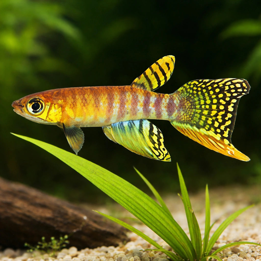 Peruvian Longfin — tropical fish for sale UK — AI scale plant view