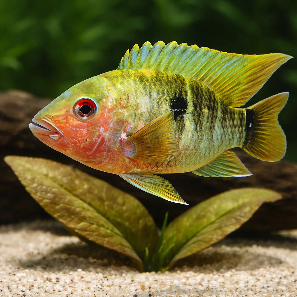 Pishuna Cichlid — tropical fish for sale UK — AI scale plant view