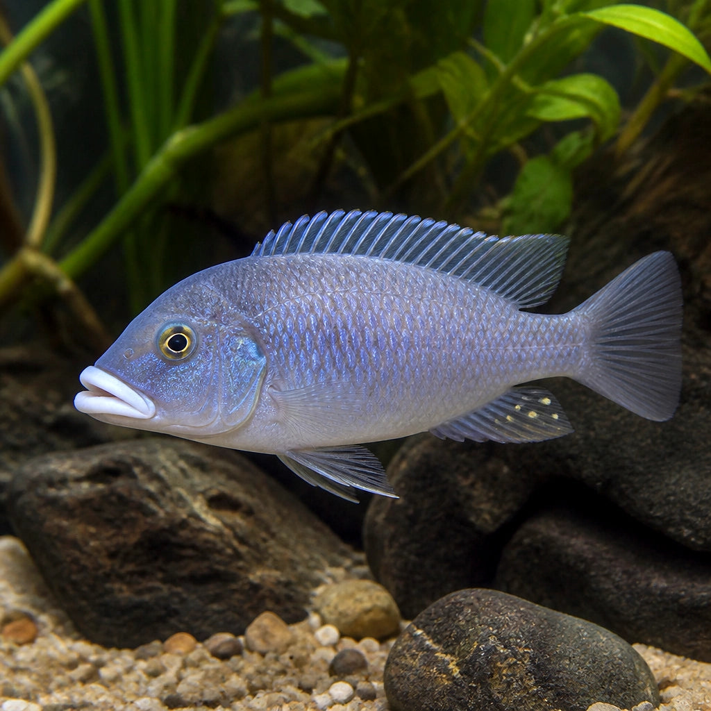 Placidochromis phenochilus — Lake Malawi Cichlids for sale UK — AI natural aquarium view