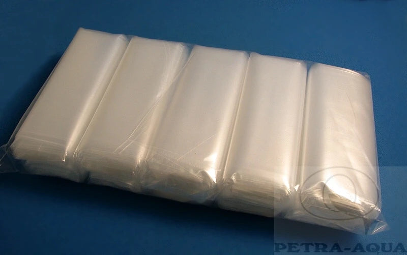 Petra plastic packing bags 250 pack, 0.5mm thick, 100x500 mm