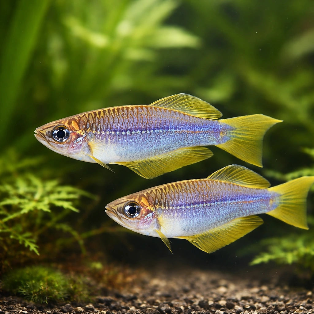 Plataplochilus — tropical fish for sale UK — AI pair planted view