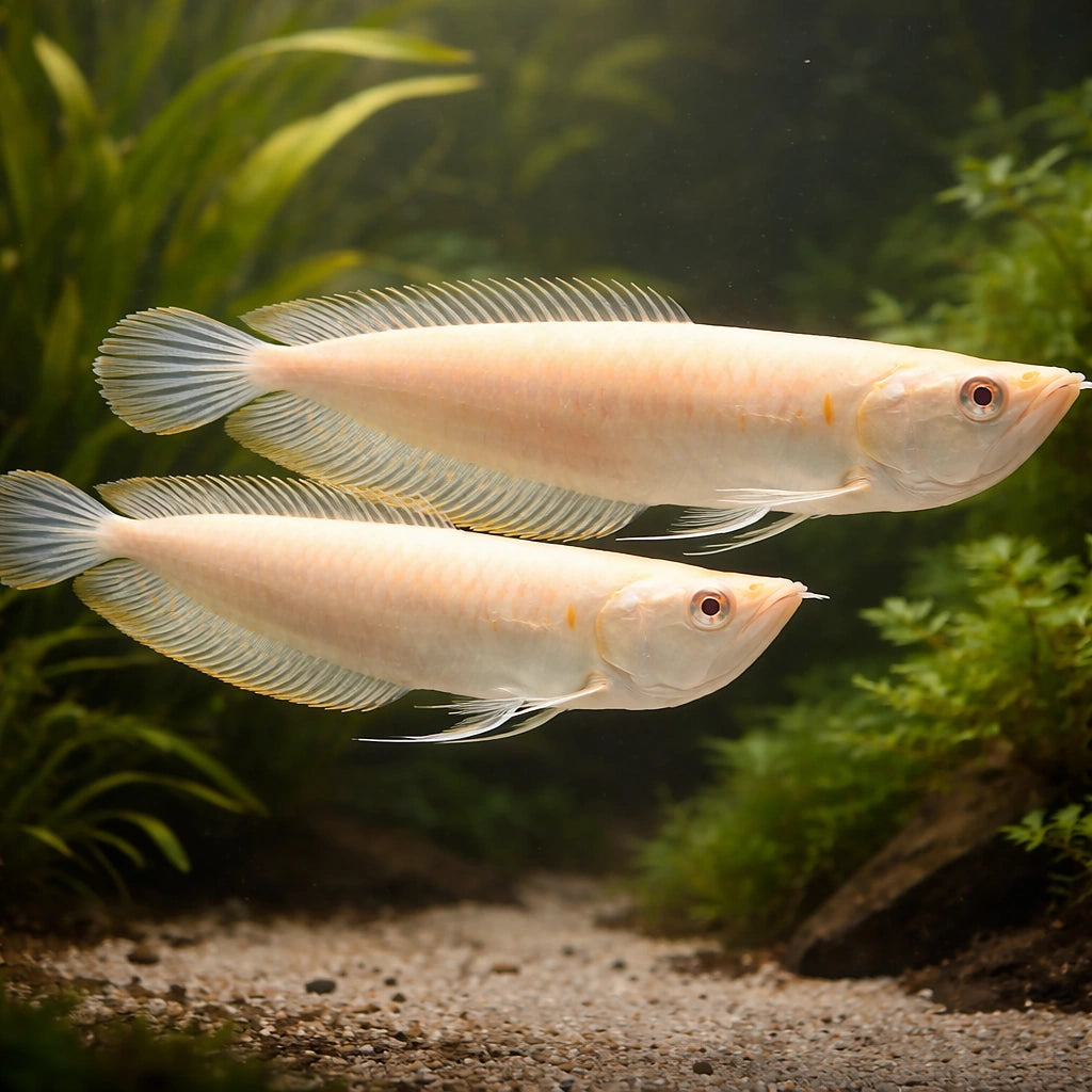 Platinum Arowana — Arowana for sale UK — AI pair planted view