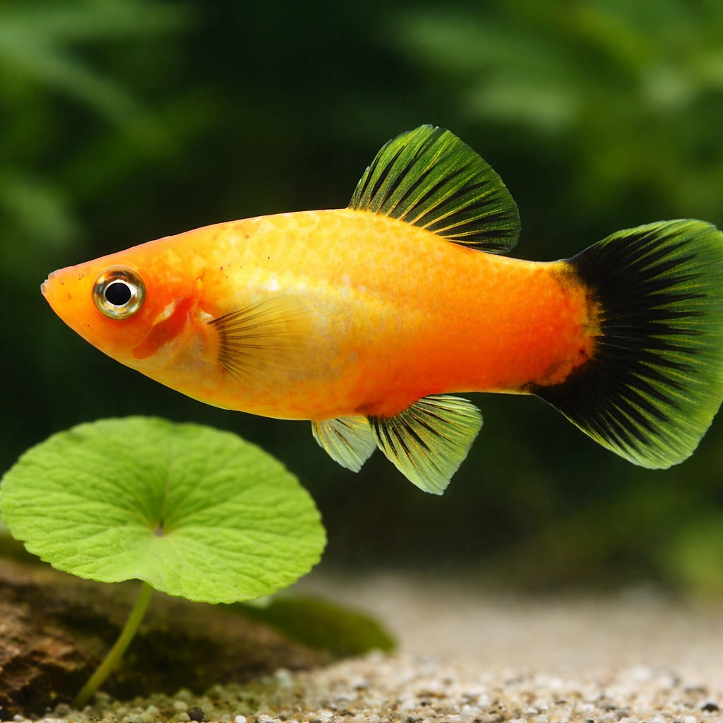 Xiphophorus maculatus apple tricolour - Platy apple — AI scale plant view