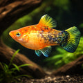 Platy Berlin - Xiphophorus maculatus — AI hero driftwood view