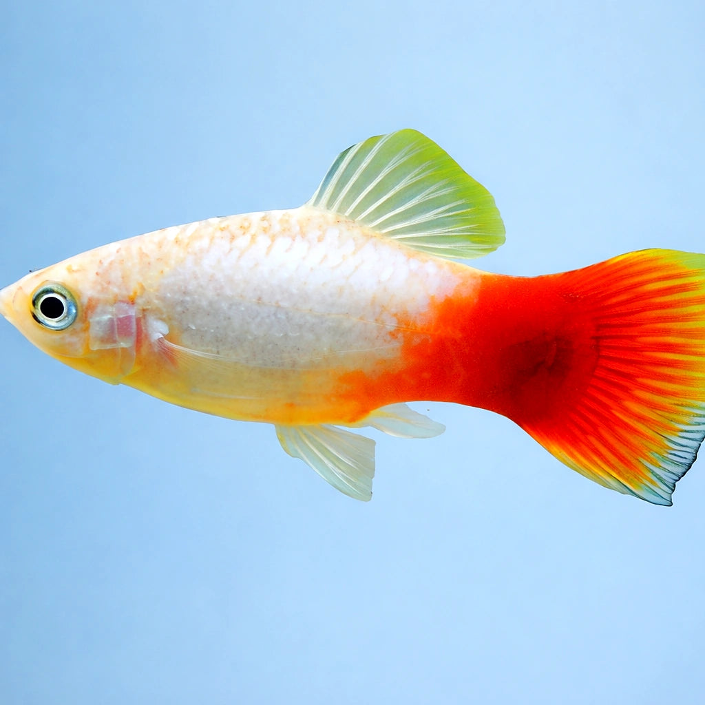 Platy Blue-Red - Xiphophorus maculatus — AI side clean view