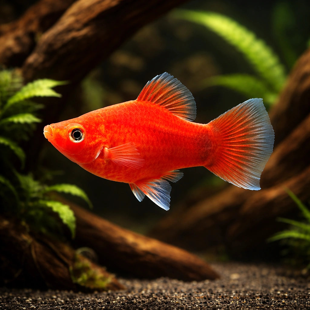 platy fish lifespan — Platy for sale UK — AI hero driftwood view