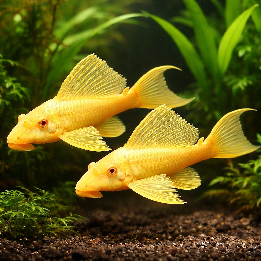 Suckermouth Catfish Gold — Hypostomus plecostomus 'Gold' - UK (Hypostomus plecostomus) — Buy this gold pleco for sale UK for…