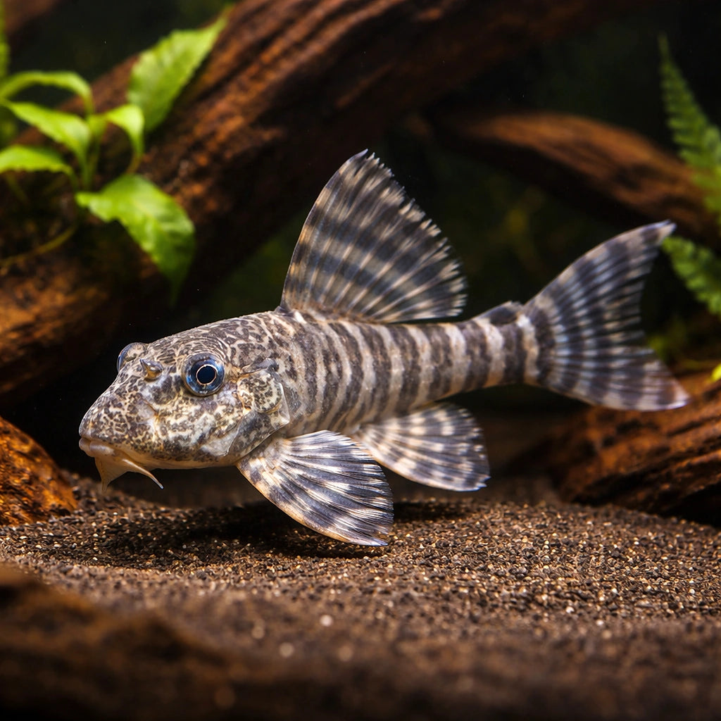 L226 Panaqolus changae - Moderate Care | UK (Panaqolus changae) — Striking L226 Panaqolus changae, a beautiful — hero…