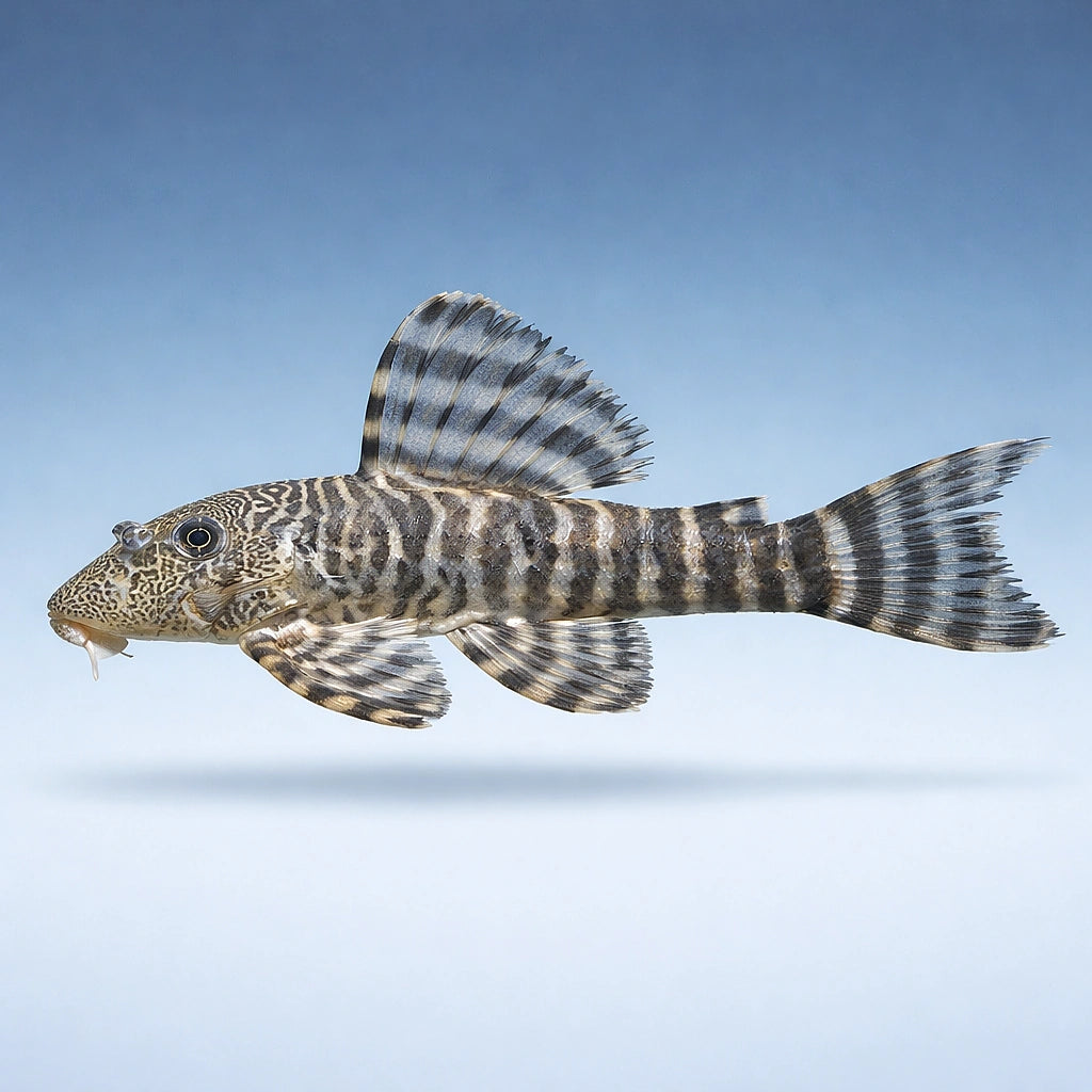 L226 Panaqolus changae - Moderate Care | UK (Panaqolus changae) — Striking L226 Panaqolus changae, a beautiful — side clean