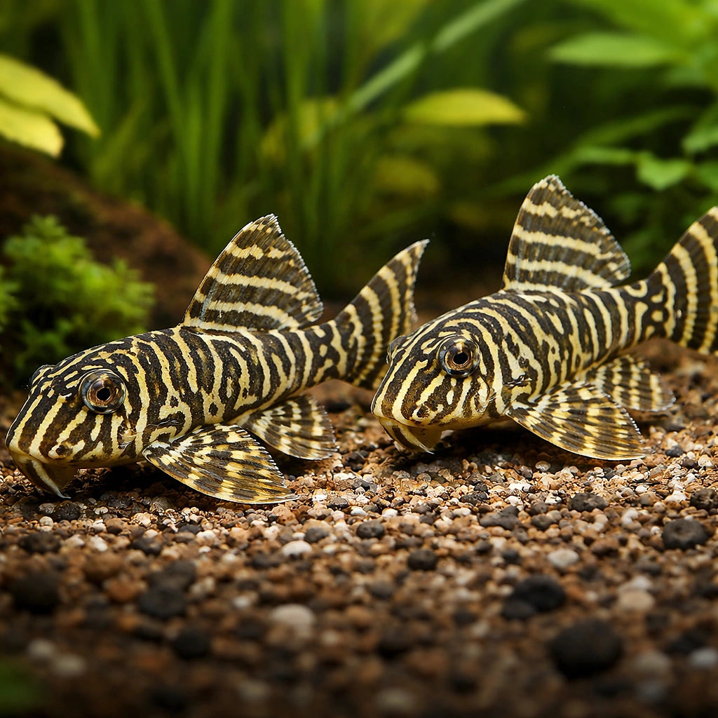 L333 Hypancistrus sp. (Hypancistrus sp.) - UK (Hypancistrus sp. L333) — Striking L333 pleco with bold zebra striping, ideal…